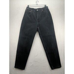 Vintage Black Levis 550 Relaxed Fit Tapered Leg Jeans Womens Sz 16 W M